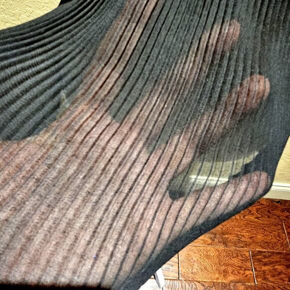 Zara Ruffled Black L Pleated Top Croquette Girly Whimsical Y2K Office Ruffled - Picture 6 of 10